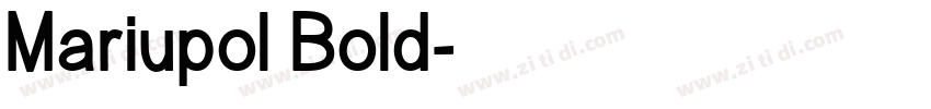 Mariupol Bold字体转换